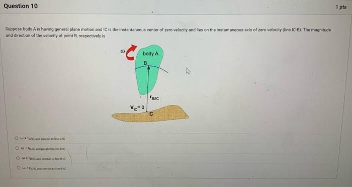 Solved If the rigid body shown is subjected to a general | Chegg.com