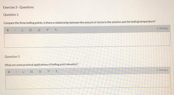 Solved Exercise 3 - Questions Question 1 Compare the three | Chegg.com