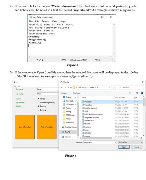 Solved Write A Python Gui Program To Design And Implement An 0217