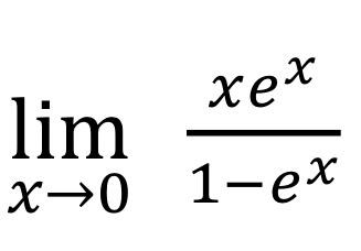 Solved limx→0xex1-ex | Chegg.com