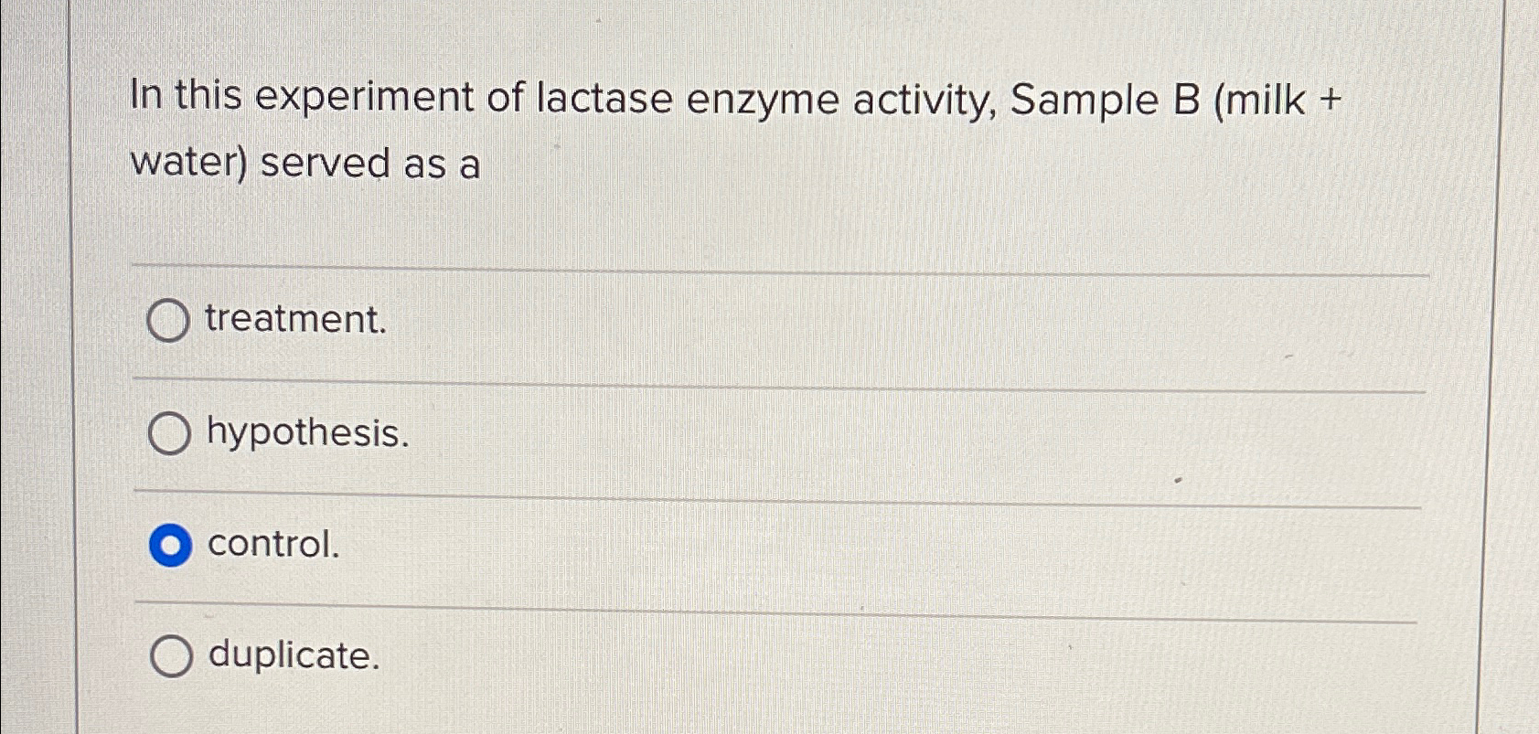 lactase enzyme milk experiment