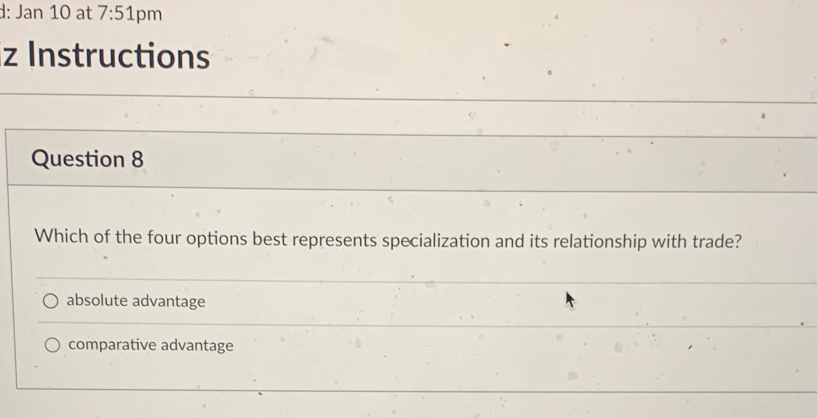 Solved Which of the four options best represents | Chegg.com