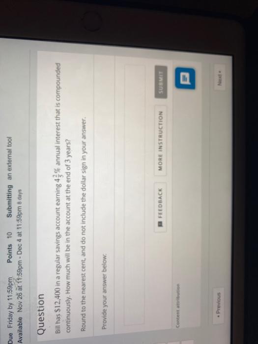 Solved Due Friday by 11:59pm Points 10 Submitting an | Chegg.com