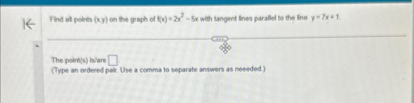 Solved Find all points (x,y) ﻿on the graph of f(x)=2x2-5x | Chegg.com