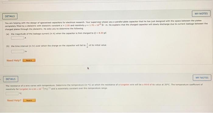 Solved MY NOTES DETAILS You are helping with the design of | Chegg.com