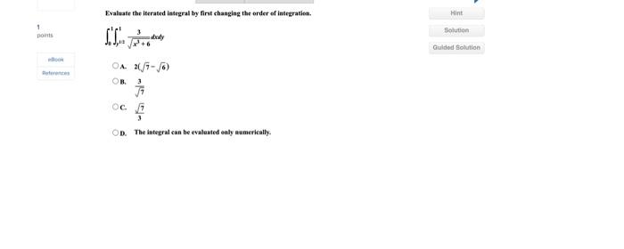 Solved Evaluate the iterated integral by first changing the | Chegg.com