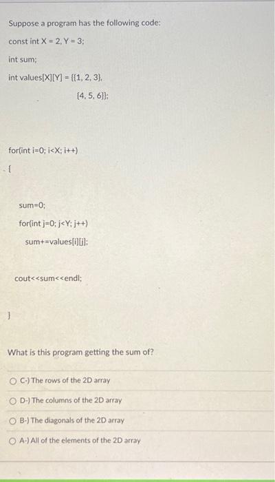 Solved Which of the options below is the correct way to | Chegg.com