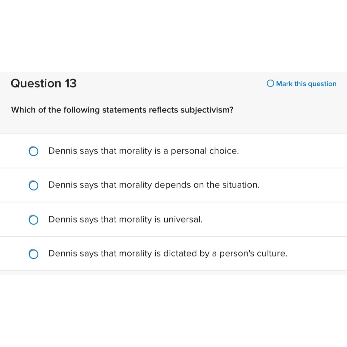 Solved Question 13Mark This QuestionWhich Of The Following | Chegg.com