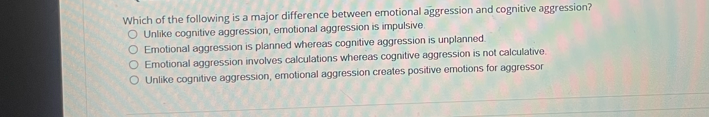 Solved Which of the following is a major difference between | Chegg.com