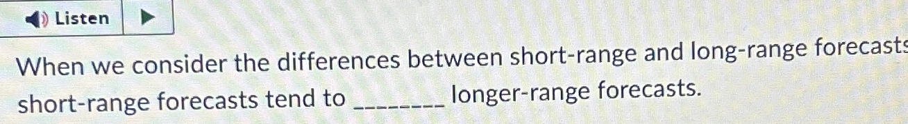Solved ListenWhen we consider the differences between | Chegg.com