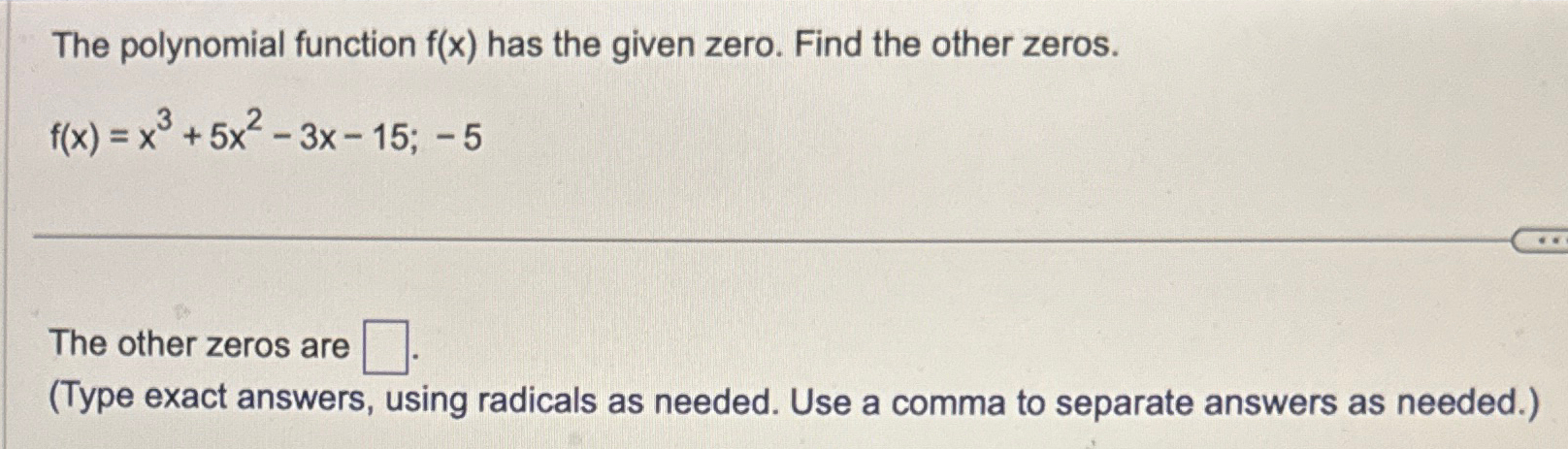 what are the zeros of the polynomial function f(x)=x^3 x^2-9x-9