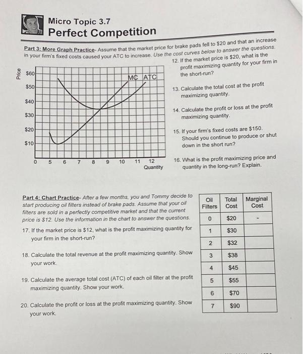 Solved Price in Part 3: More Graph Practice- Assume that the | Chegg.com