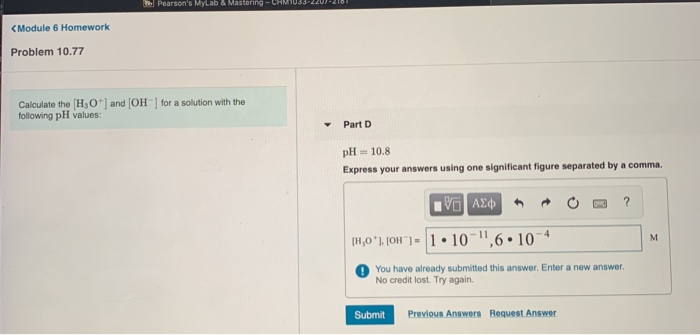 Solved LP Pearson's MyLab & Mastering - CHM | Chegg.com