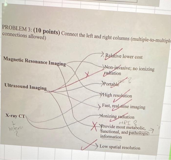 Solved PROBLEM 3: (10 points) Connect the left and right | Chegg.com