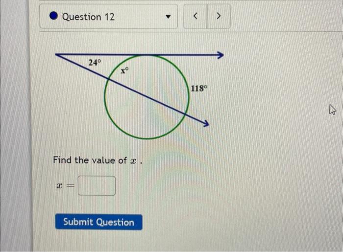 find the value of x