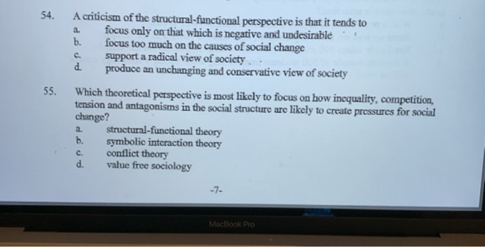 structural functional theory criticism