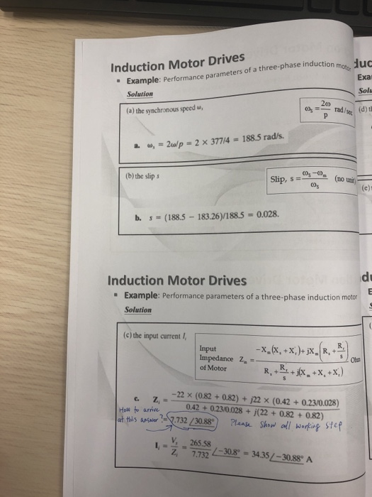 Solved Induction Motor Drives Example Performance