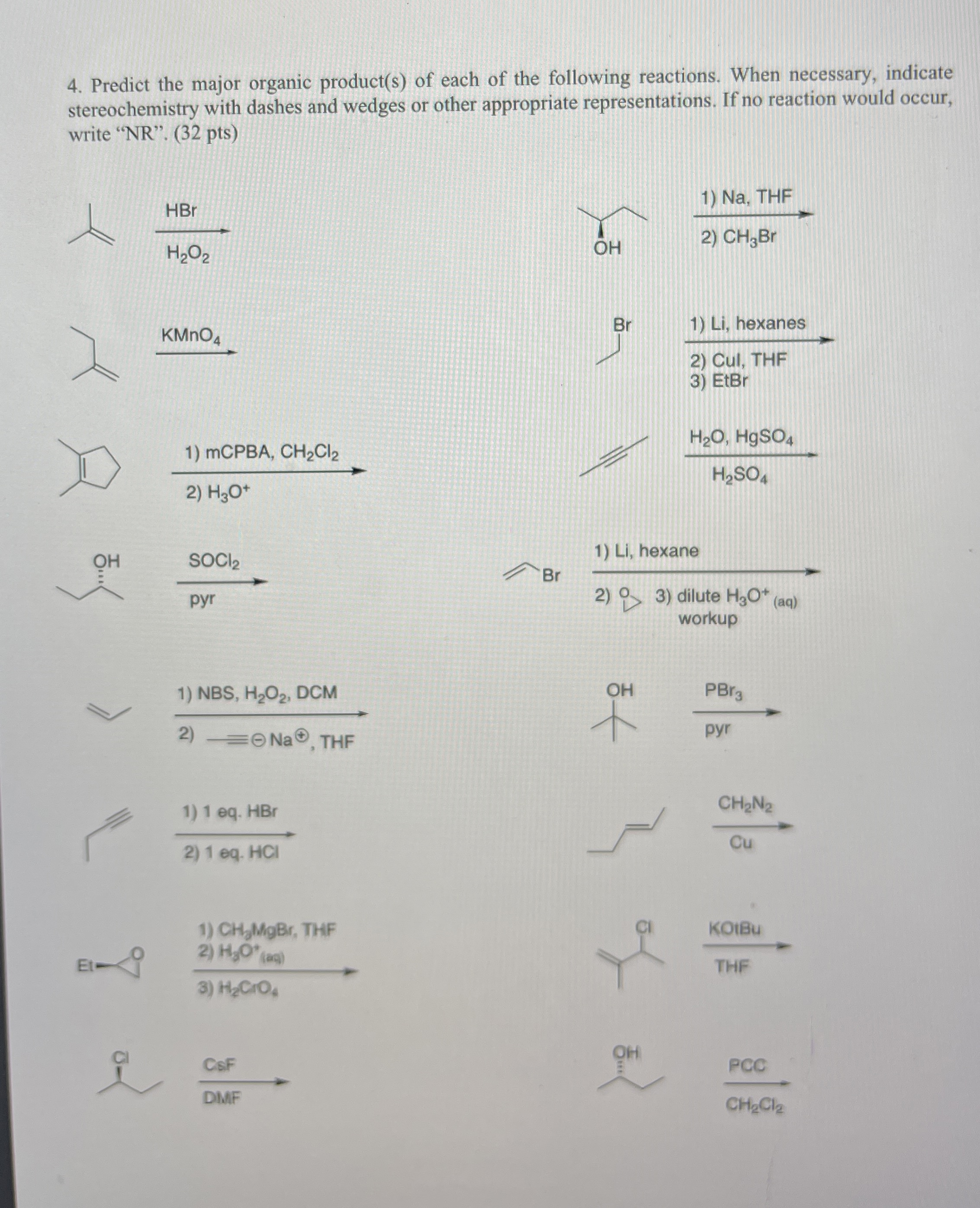 Solved Predict the major organic product(s) ﻿of each of the | Chegg.com
