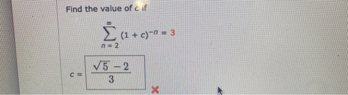 if what is the value of c 1 2 3 5