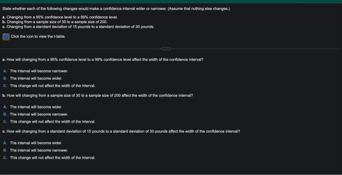 Solved State whether each of the following changes would | Chegg.com