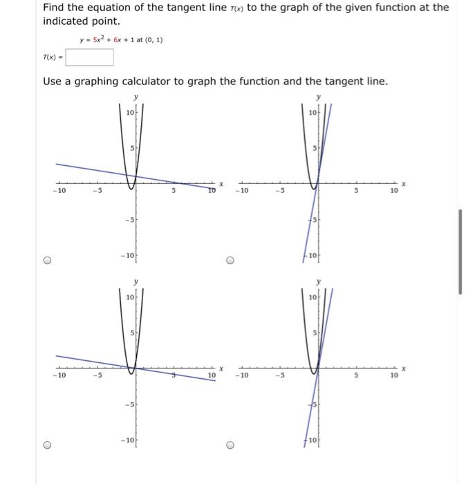 Equation Of Line Tangent To Graph Calculator Tessshebaylo