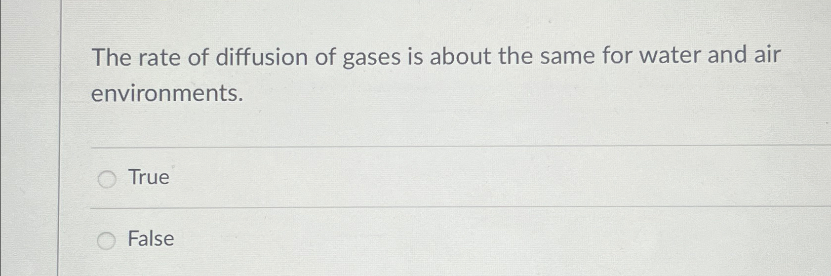 Solved The rate of diffusion of gases is about the same for | Chegg.com