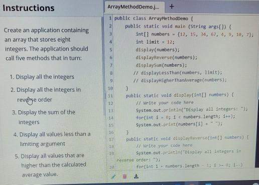 Solved Instructions Create an application containing an | Chegg.com