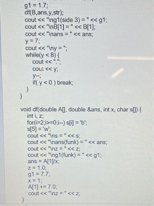 Solved 6) Find the output of the program below without using | Chegg.com