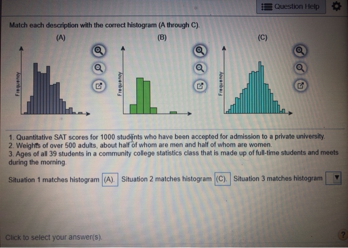Solved Question Help Match each description with the correct | Chegg.com