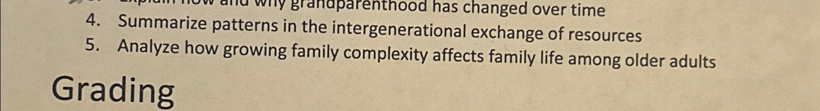 Solved Summarize patterns in the intergenerational exchange | Chegg.com
