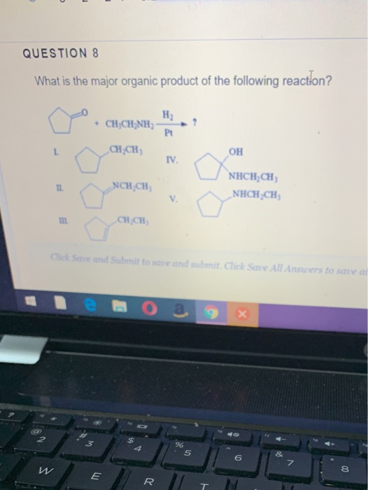 Solved QUESTION 8 What is the major organic product of the | Chegg.com