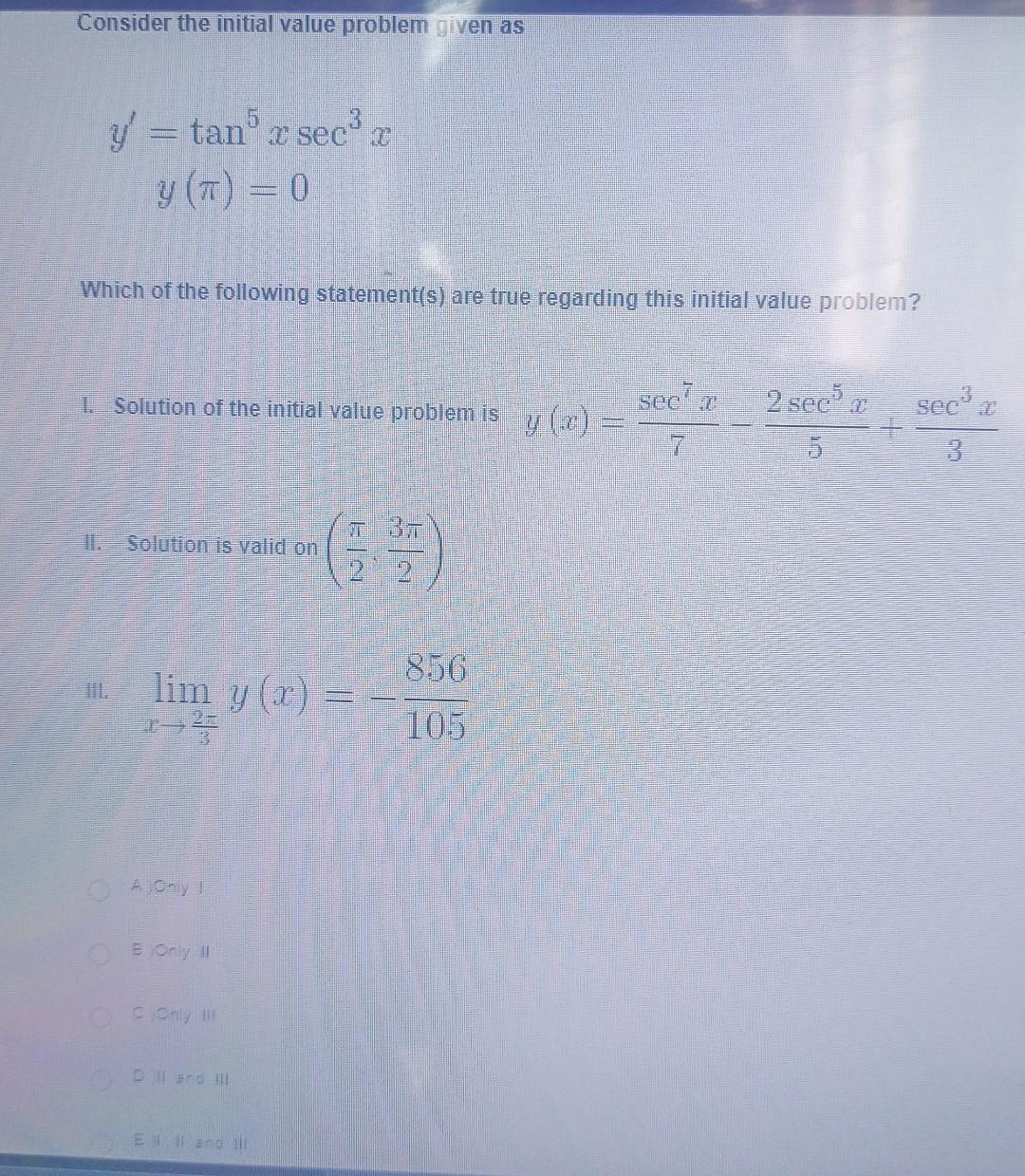 Solved Consider the initial value problem given | Chegg.com