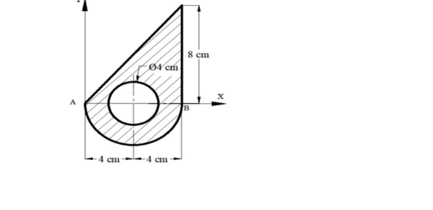 Solved A 04 cm A B Y -4 cm -4 cm 8 cm X find the centroid of | Chegg.com