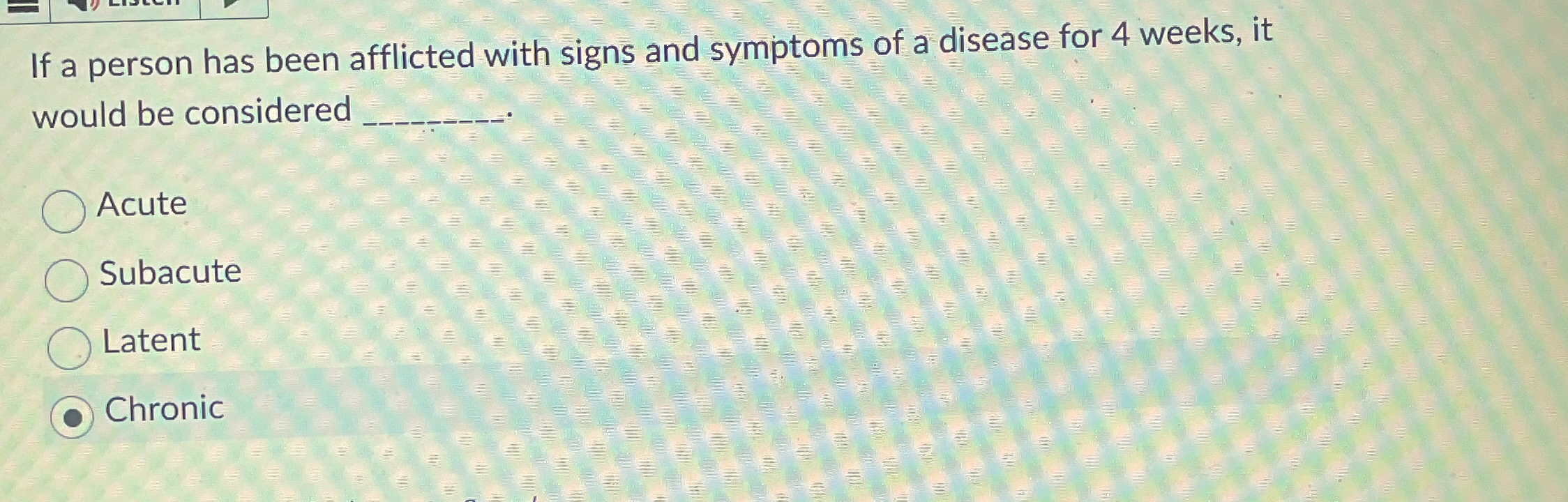 Solved If a person has been afflicted with signs and | Chegg.com