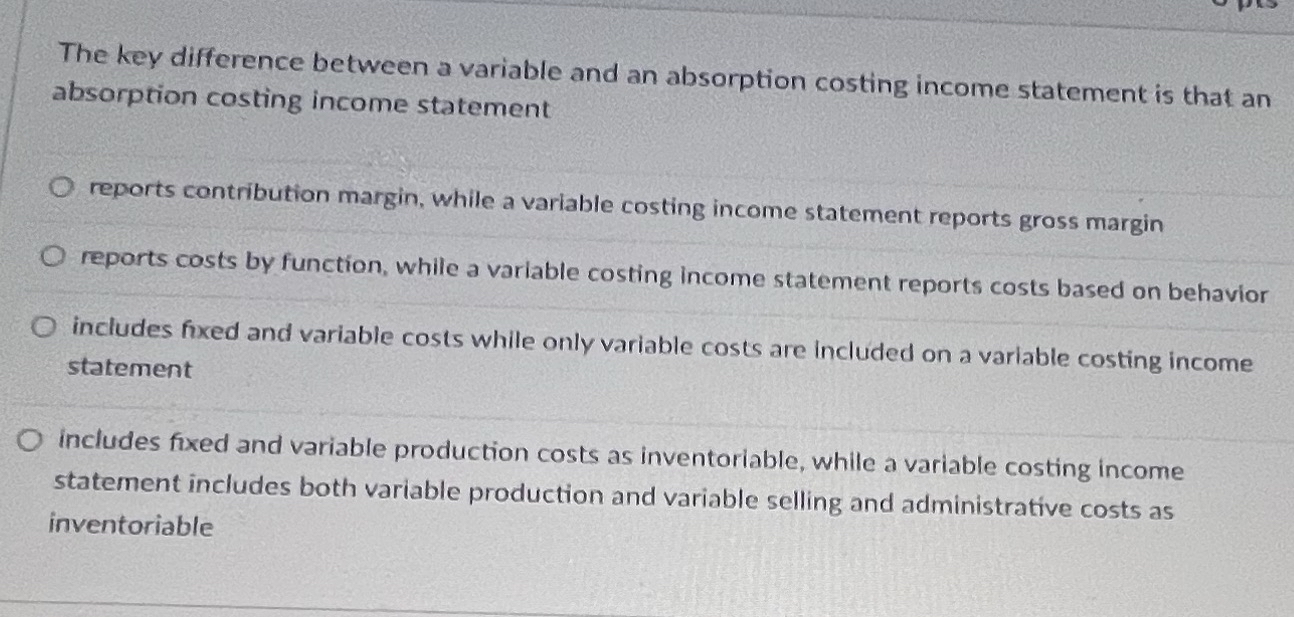 Solved 3.The key difference between a variable and an | Chegg.com