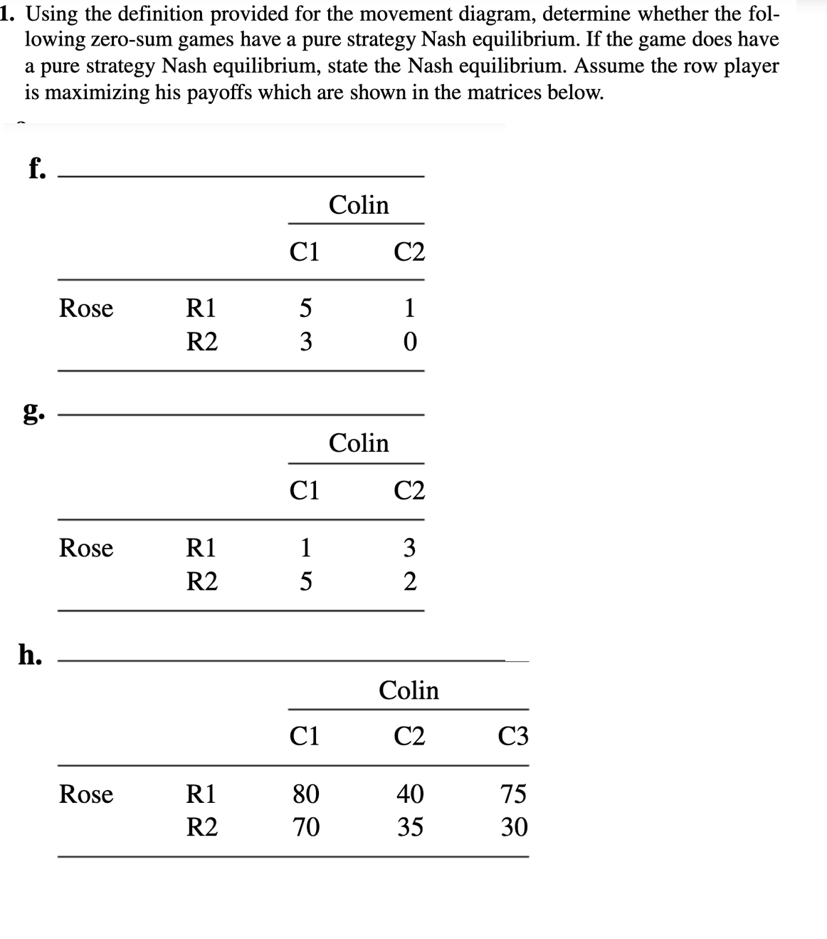 Solved Using the definition provided for the movement