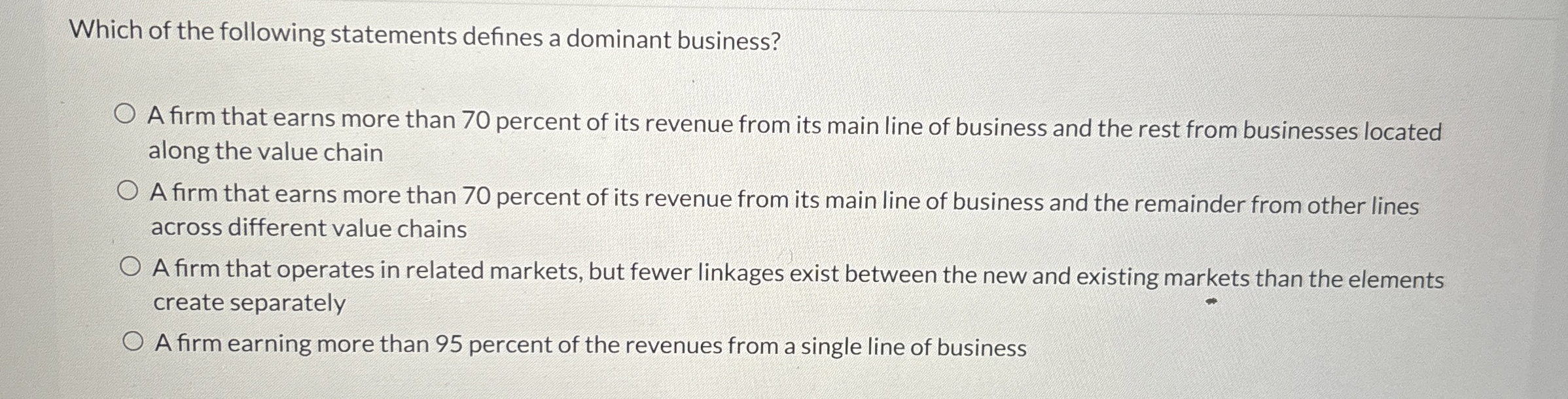 Solved Which of the following statements defines a dominant | Chegg.com