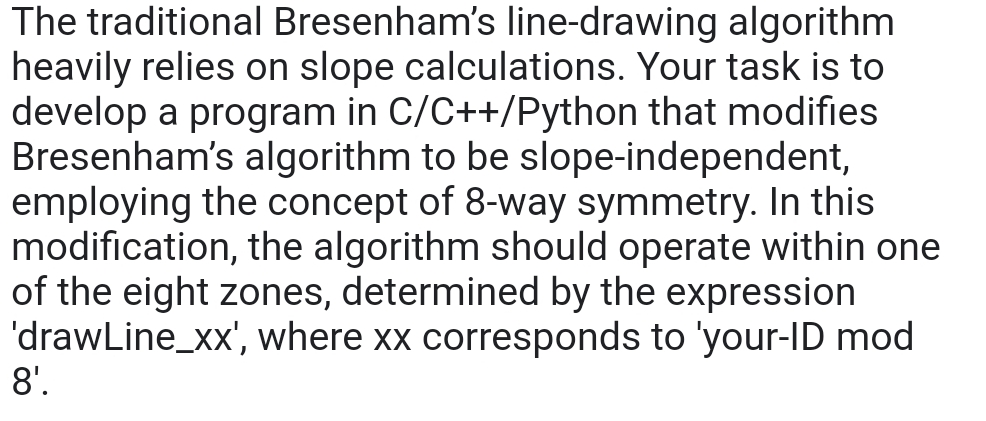 Bresenham's Line Algorithm. Bresenham's Line algorithm determines… | by  lakshani dharmarathna | Medium