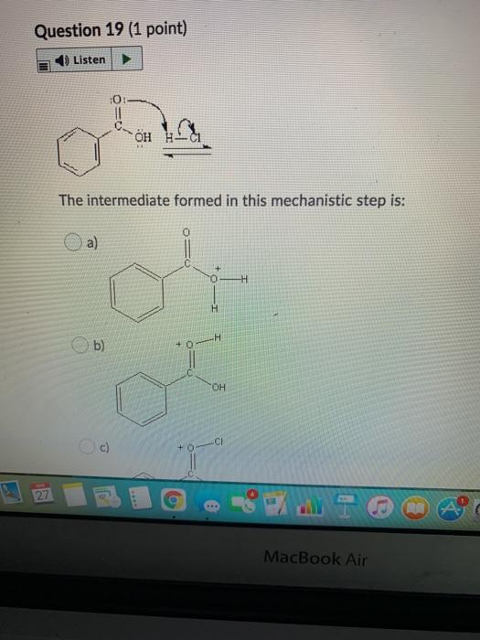 Solved Question 19 (1 Point) Listen OH The Intermediate | Chegg.com