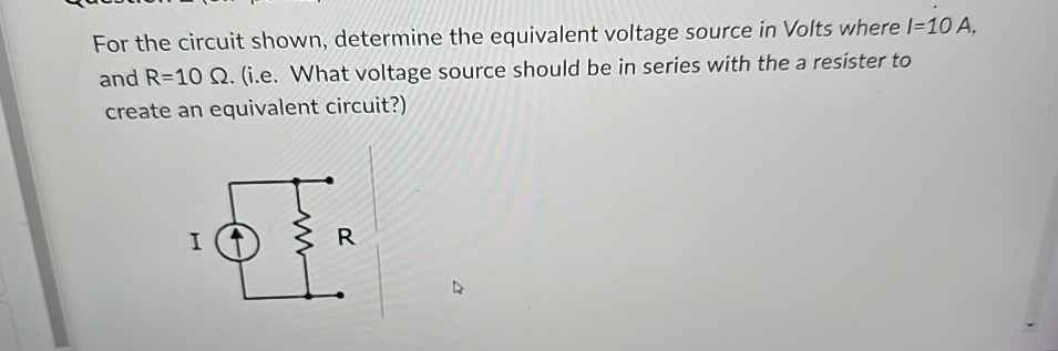 Solved For the circuit shown, determine the equivalent | Chegg.com