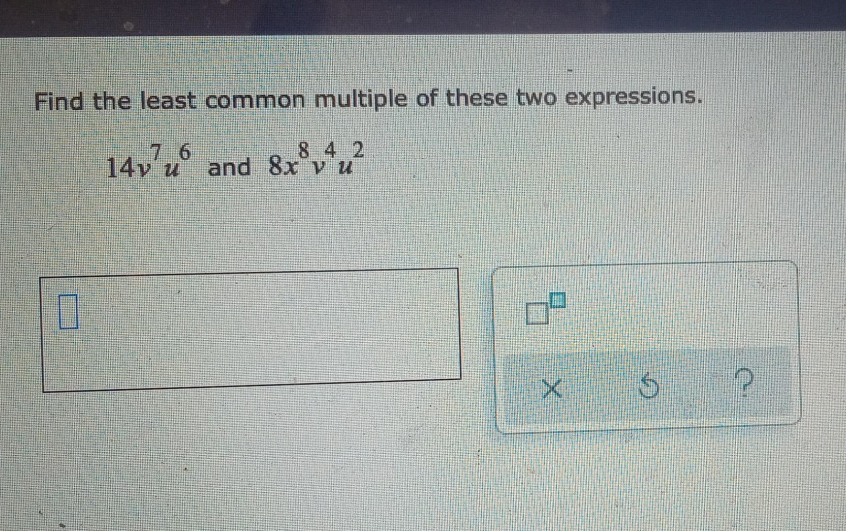 find the least common multiple of 8 and 14