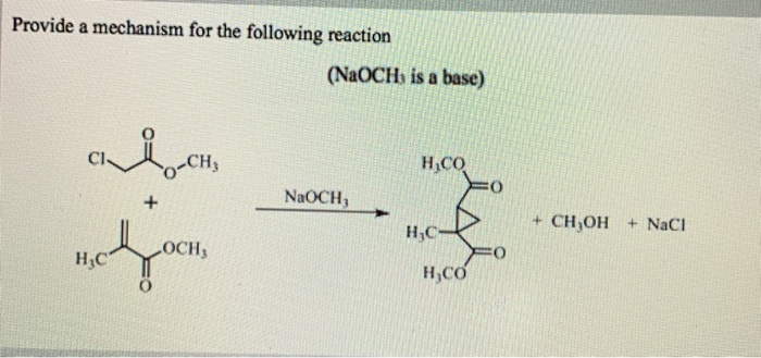 Naoch Solved Provide a mechanism for the following reaction | Chegg.com