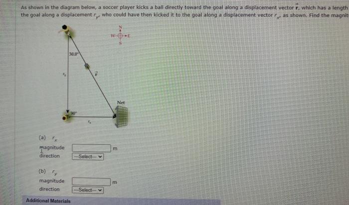 Solved As Shown In The Diagram Below A Soccer Player Kicks Chegg Com