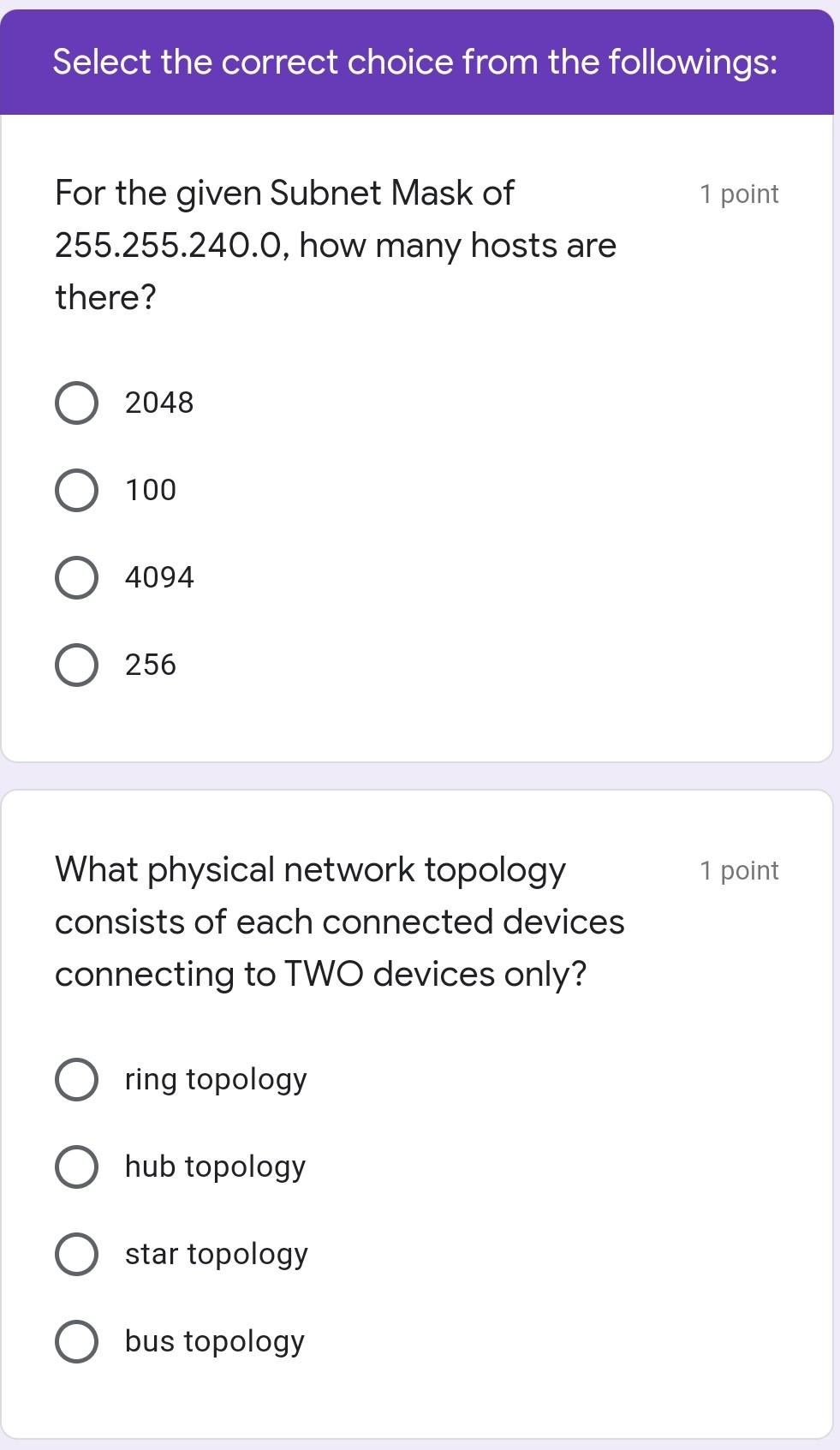 Solved Select The Correct Choice From The Followings: 1 