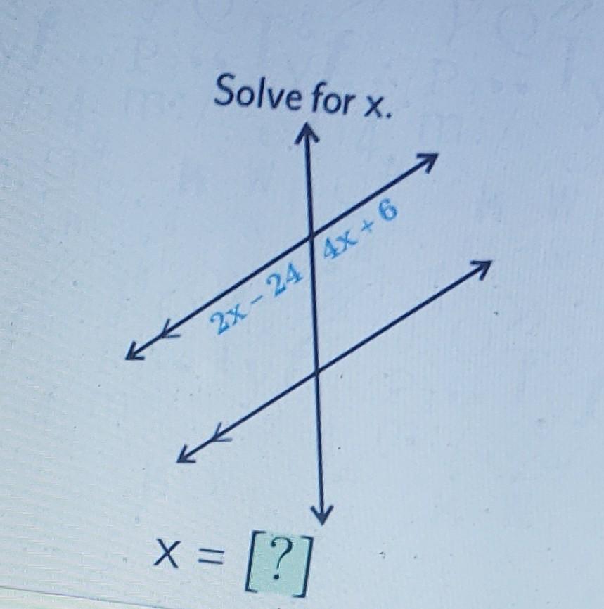 Solved Solve For X 2x 24 4x 6 X X Chegg