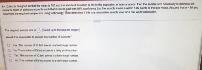 Solved An 10 test is designed so that the mean is 100 and | Chegg.com