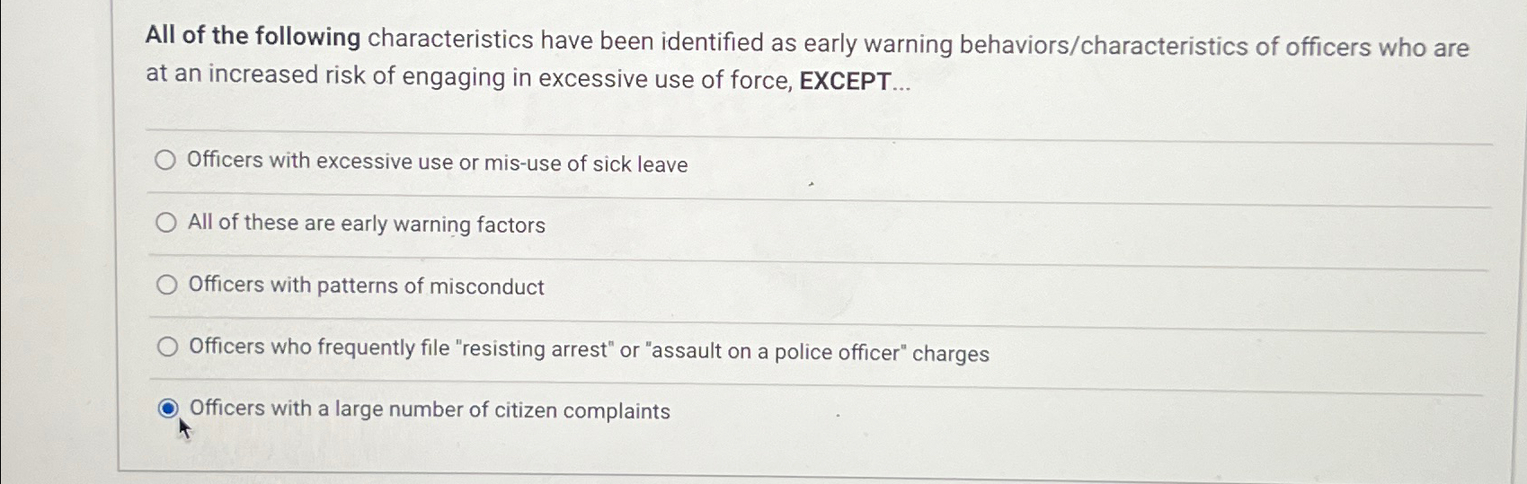 Solved All of the following characteristics have been | Chegg.com