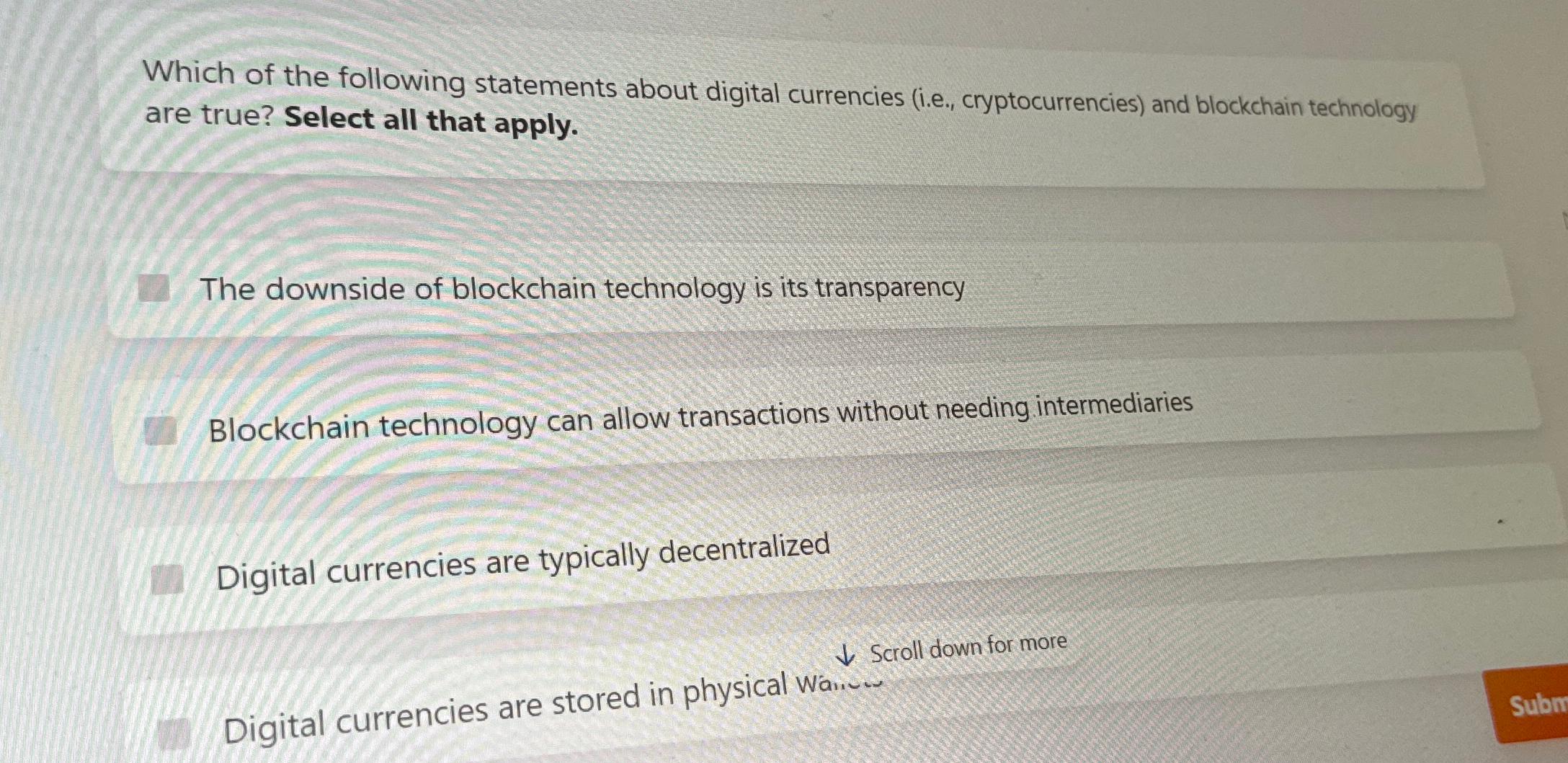 Solved Which of the following statements about digital | Chegg.com