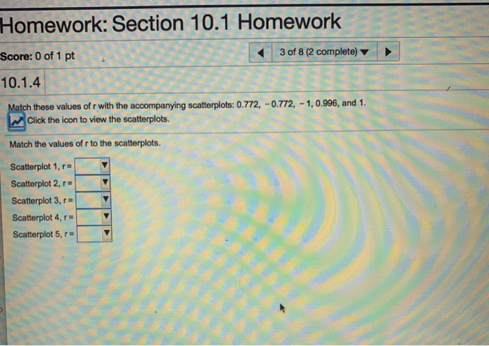 Solved Homework: Section 10.1 Homework Score: 0 of 1 pt 3 of | Chegg.com