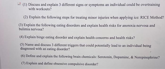 solved-1-discuss-and-explain-3-different-signs-or-symptoms-chegg